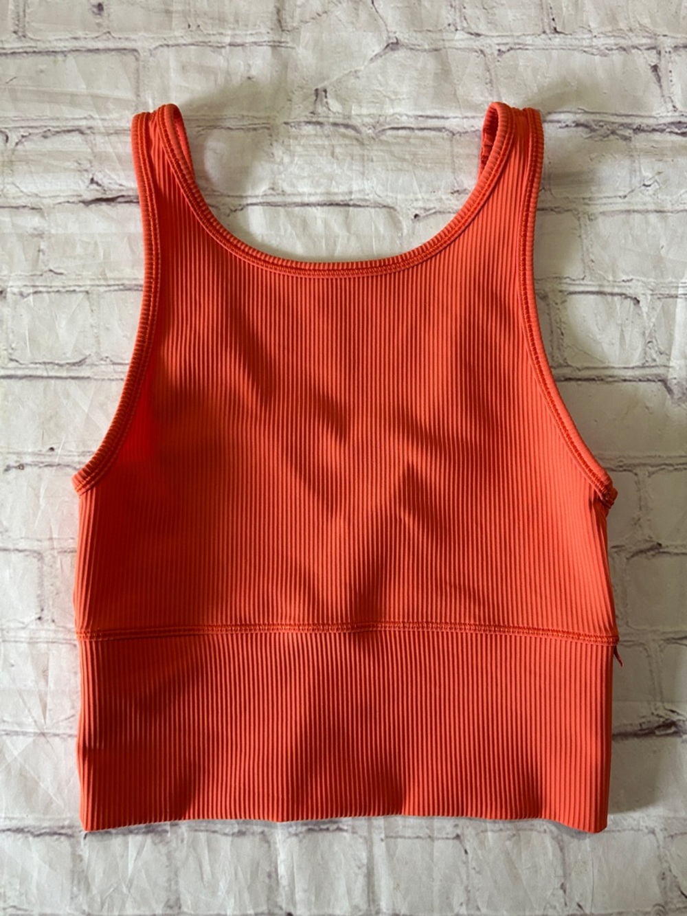 Lululemon Ribbed Power Pivot Reversible Wear Tank Top Warm Coral Size 4 Small - Picture 3 of 6